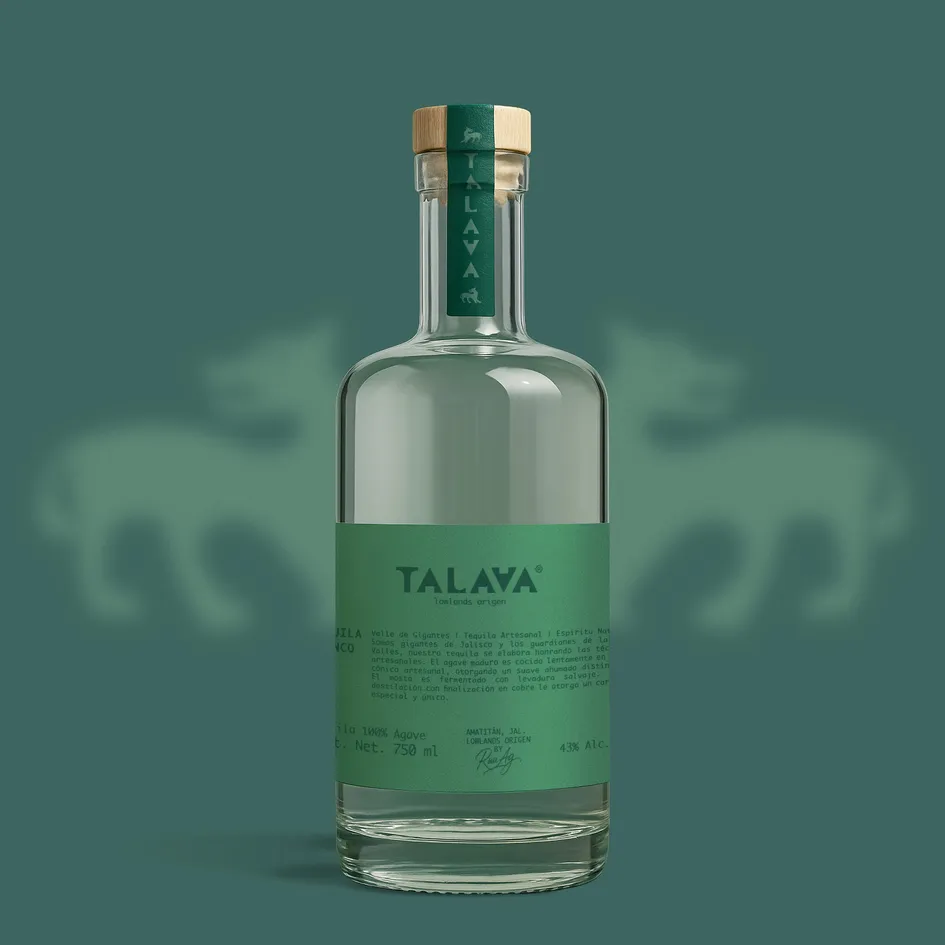 Botella de Tequila Talava Blanco